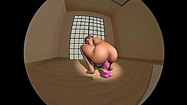 Oyuncaklar video Porno resimleri: VR Kız yapay penis ile oynuyor.